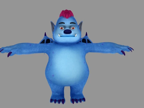Cartoon Monster 3D Model