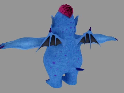 Cartoon Monster 3D Model