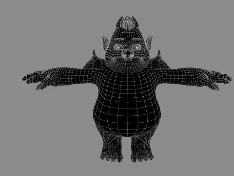 Cartoon Monster 3D Model