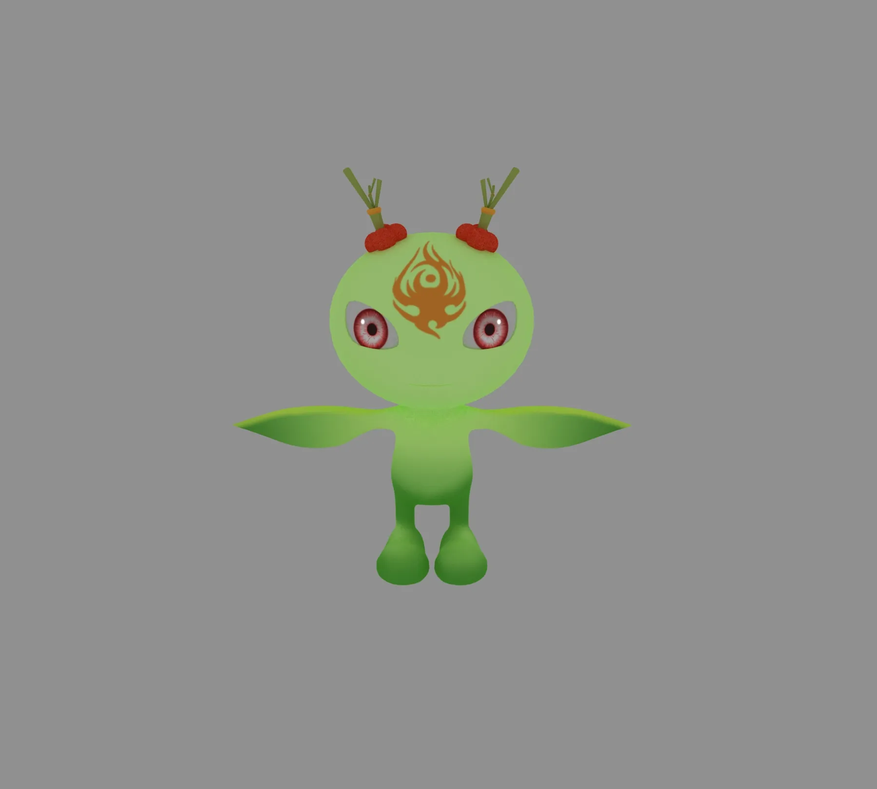 Cartoon Monster 3D Model .c4d .max .obj .3ds .fbx .stl .blend 