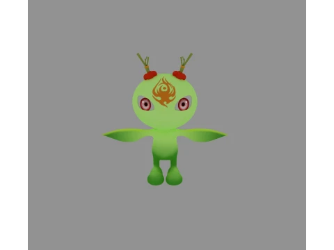 Cartoon Monster 3D Modell