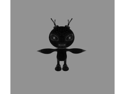 Cartoon Monster 3D Model