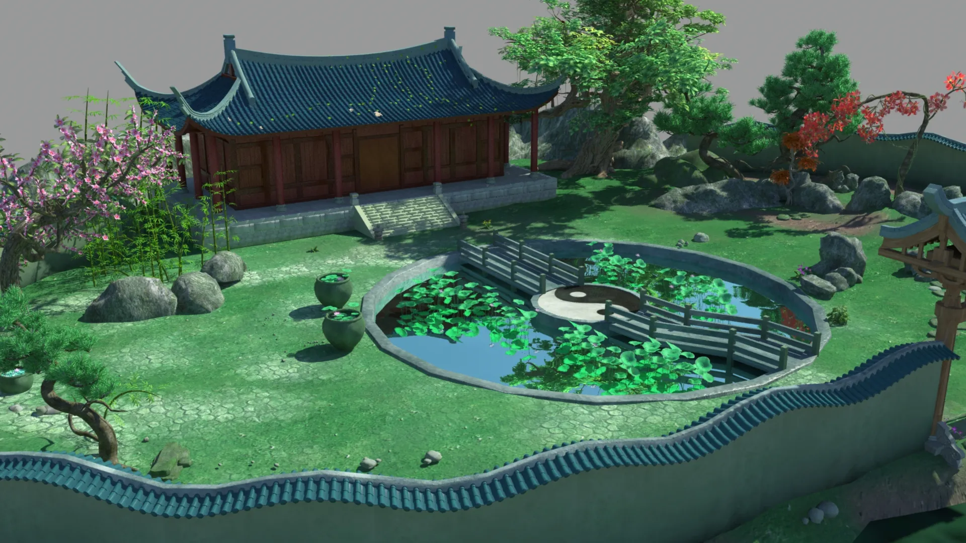 Cartoon house 3D Model .c4d .max .obj .3ds .fbx .stl .blend 