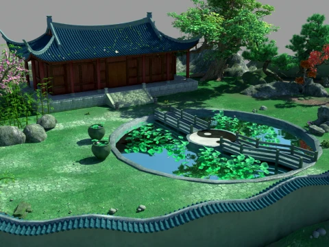 Cartoon house 3D Model