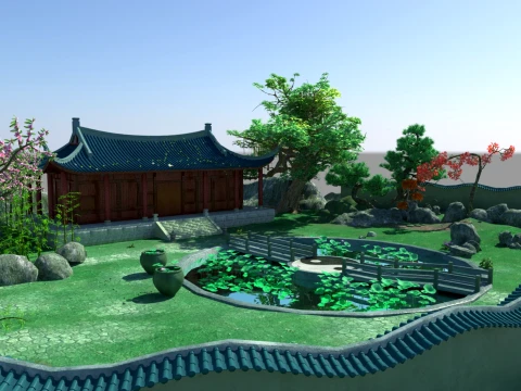 Cartoon house 3D Model