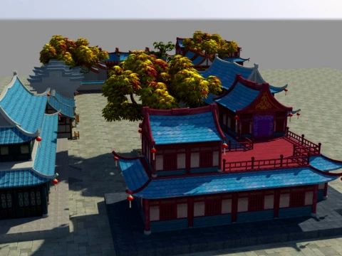Cartoon house 3D Model