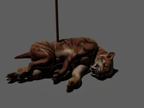 Saber-toothed tiger 3D Model