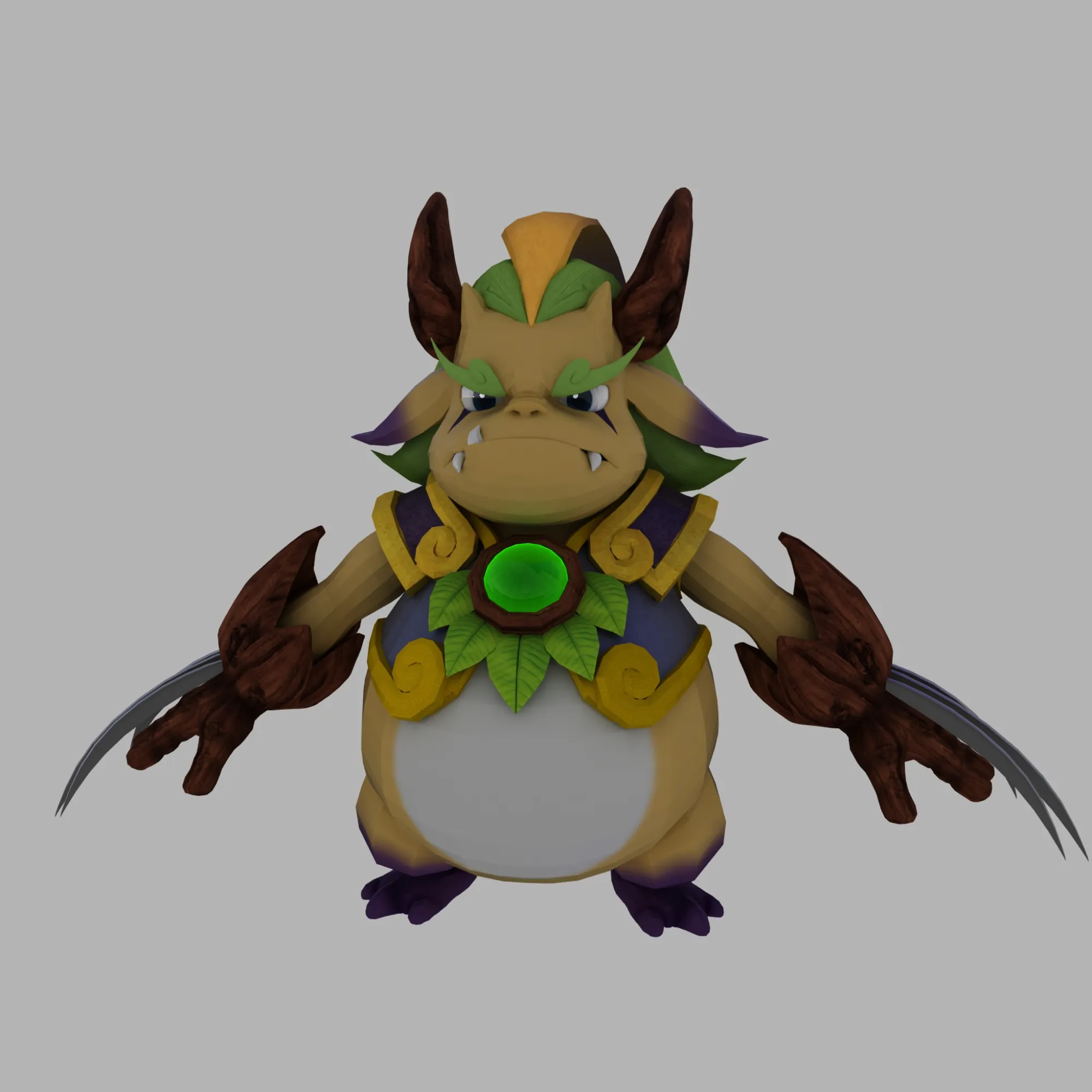 Cartoon monster 3D Model .c4d .max .obj .3ds .fbx .stl .blend 