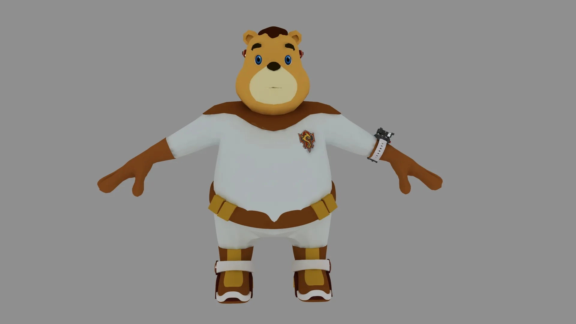Cartoon bear 3D Model .c4d .max .obj .3ds .fbx .stl .blend