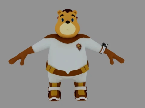 Cartoon bear 3D 모델