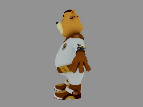 Cartoon bear 3D Model
