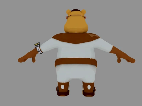 Cartoon bear 3D Model