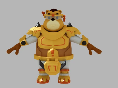 Cartoon bear 3D Model