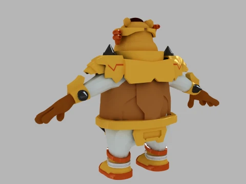 Cartoon bear 3D Model