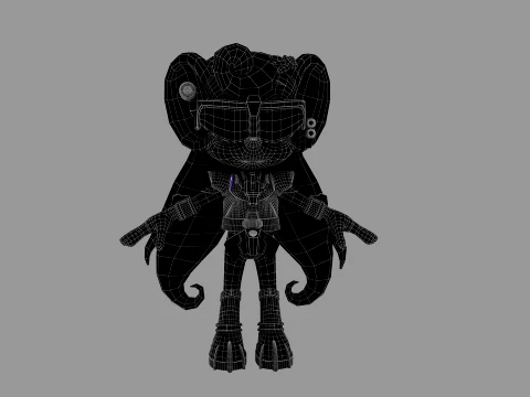 Cartoon mouse 3D Model