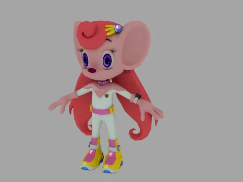 Cartoon mouse 3D Model