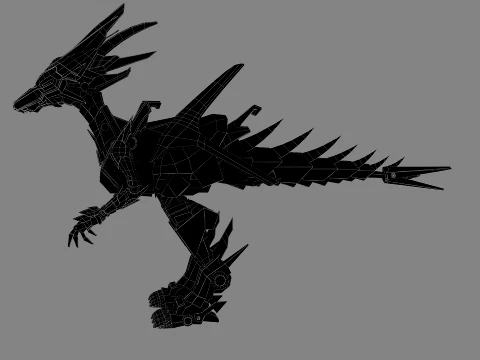 Mechanical Dinosaur 3D Model