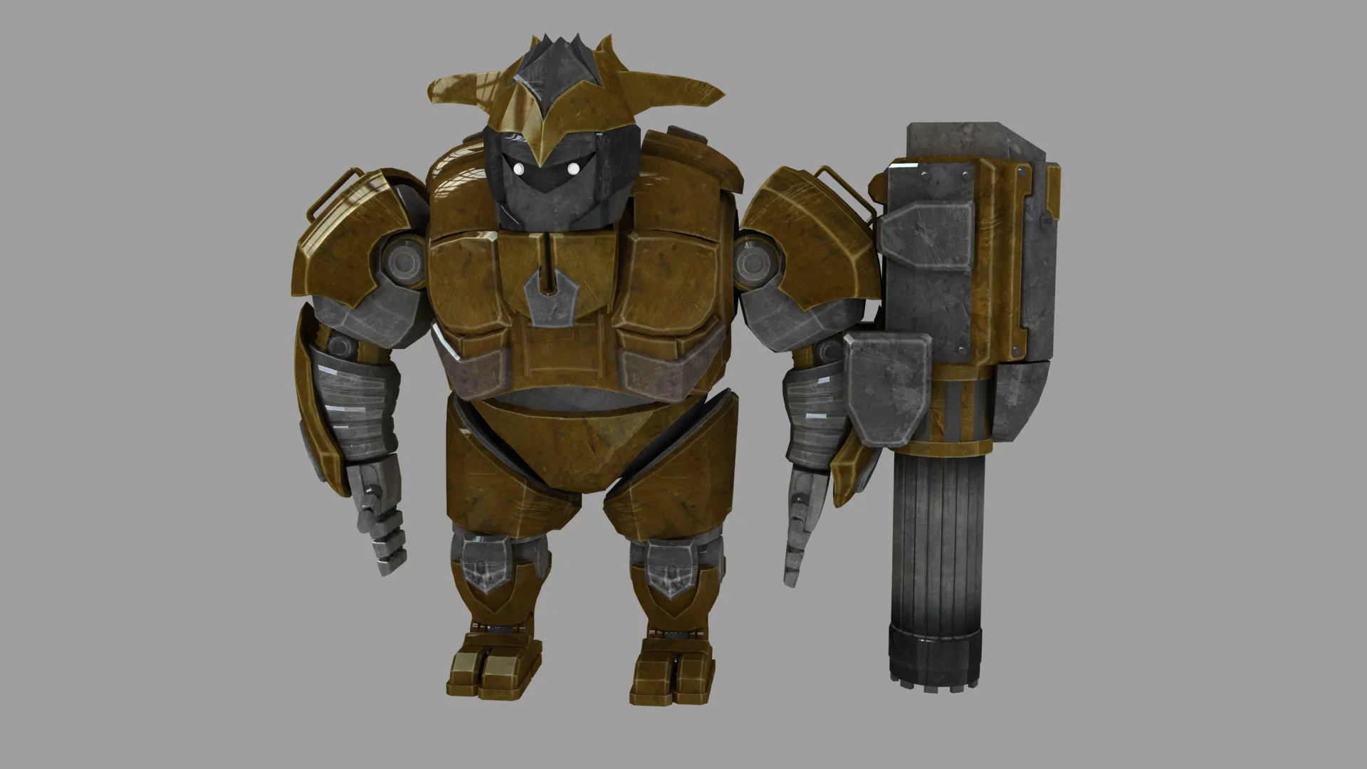 Robot 3D Model .c4d .max .obj .3ds .fbx .stl .blend 