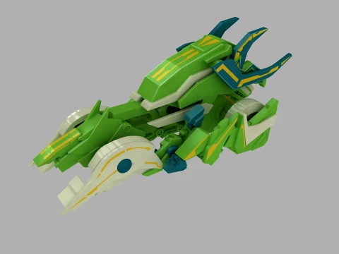 Building Block Dinosaur Modello 3D