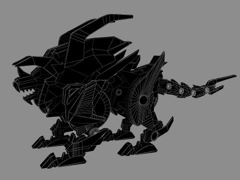 Building Block Dinosaur 3D Model