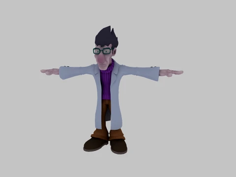 Dr Cartoon 3D Model
