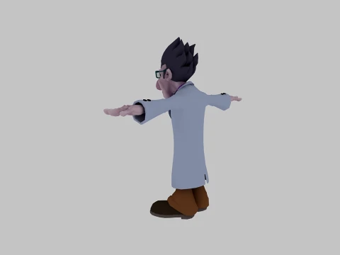 Dr Cartoon 3D Model