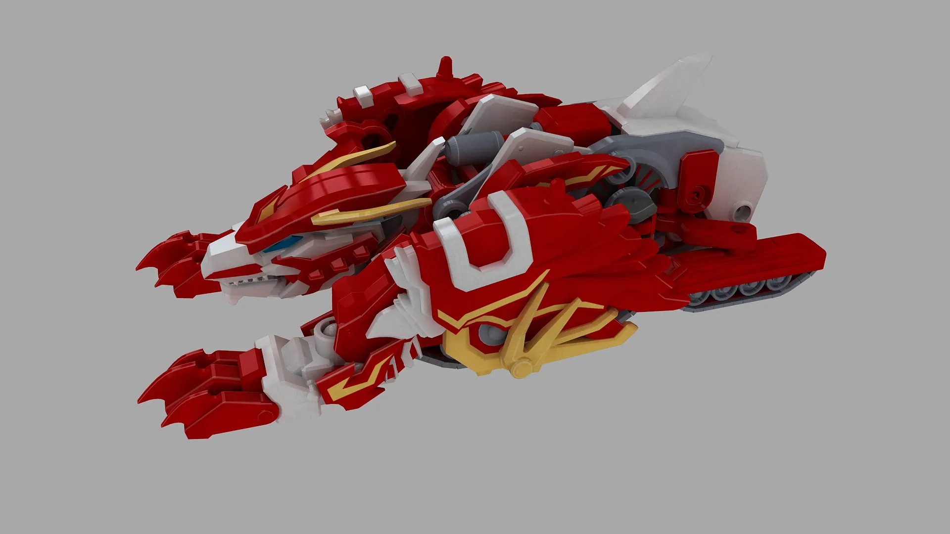 Building Block Dinosaur 3D Model .c4d .max .obj .3ds .fbx .stl .blend