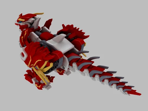 Building Block Dinosaur 3D Model