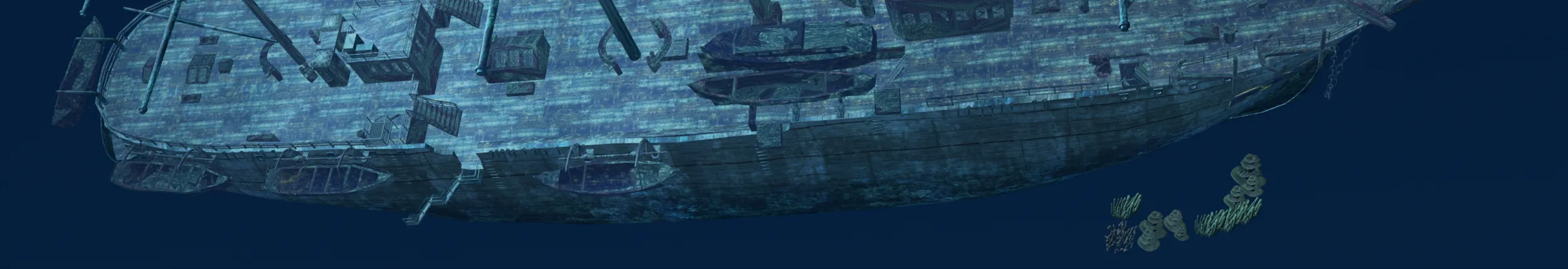 Shipwreck 3D Model .c4d .max .obj .3ds .fbx .stl .blend 