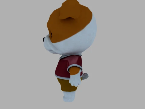 Cartoon dog 3D Model