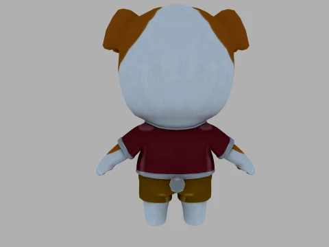 Cartoon dog 3D Model