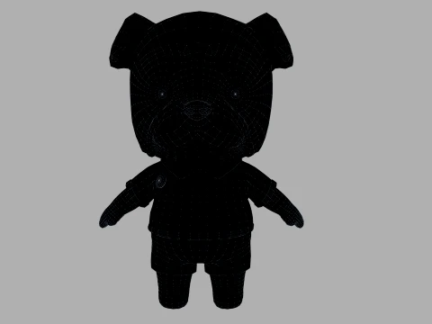 Cartoon dog 3D Model