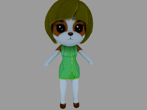Cartoon dog Modelo 3D