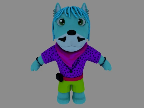Cartoon dog 3Dモデル