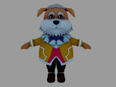 Cartoon dog Modello 3D