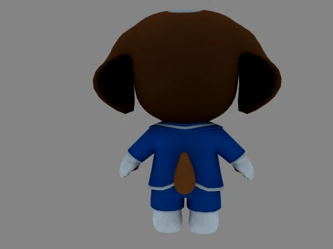 Cartoon dog 3D Model