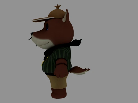 Cartoon dog 3D Model