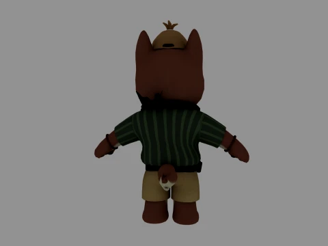 Cartoon dog 3D Model