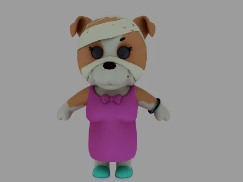 Cartoon dog 3Dモデル