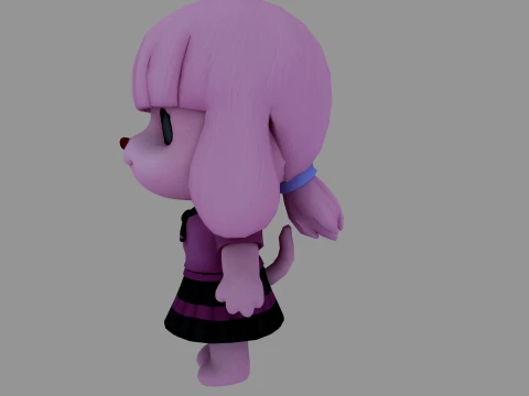 Cartoon dog 3D Model