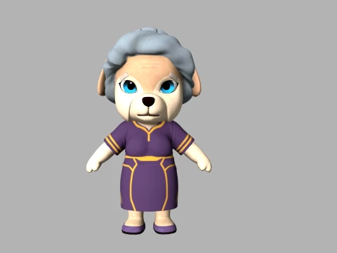 Cartoon dog Modelo 3D