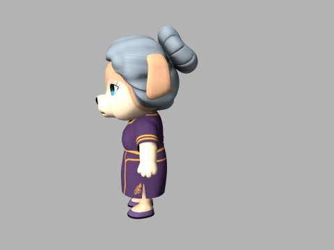 Cartoon dog 3D Model