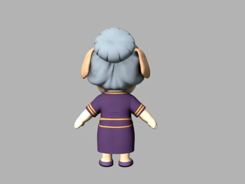 Cartoon dog 3D Model