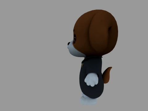 Cartoon dog 3D Model