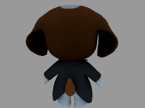 Cartoon dog 3D Model