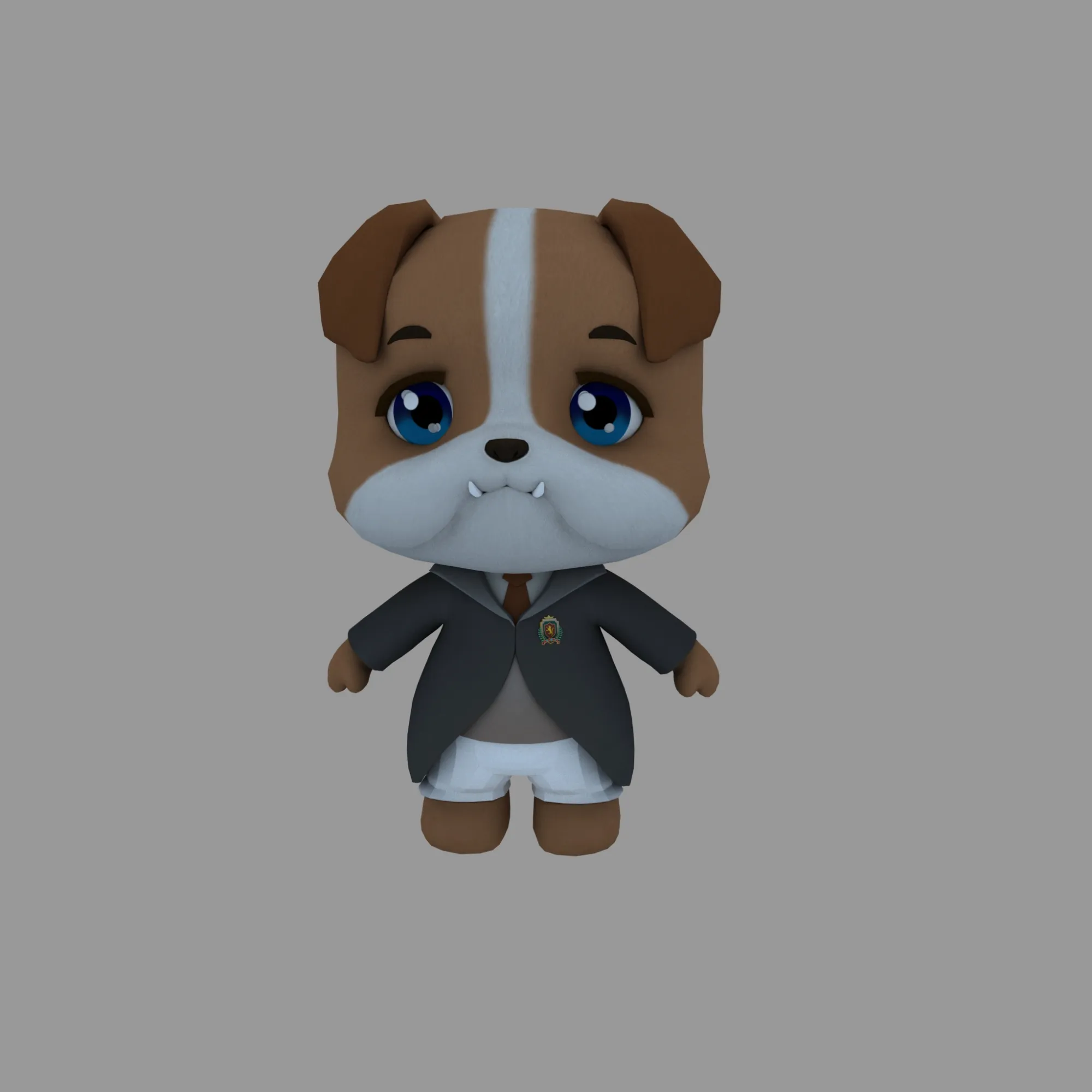 Cartoon dog 3D Model .c4d .max .obj .3ds .fbx .stl .blend 