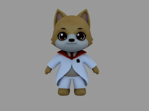 Cartoon dog 3Dモデル