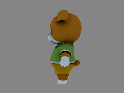 Cartoon dog 3D Model