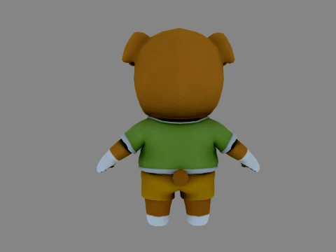 Cartoon dog 3D Model