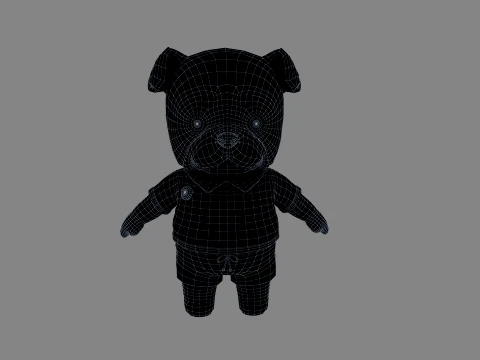 Cartoon dog 3D Model